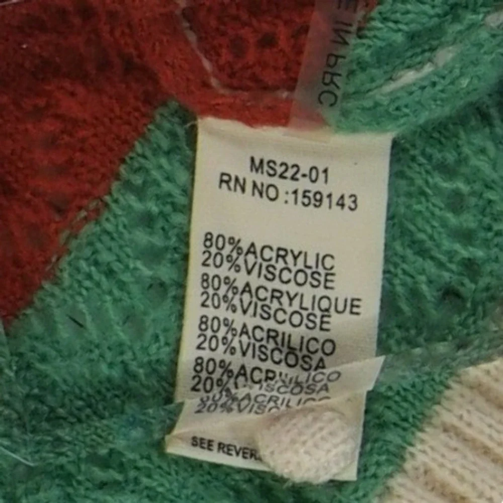 FRNCH Paris Cardigan Sweater Top Women's Size Medium Multicolor Striped Knit